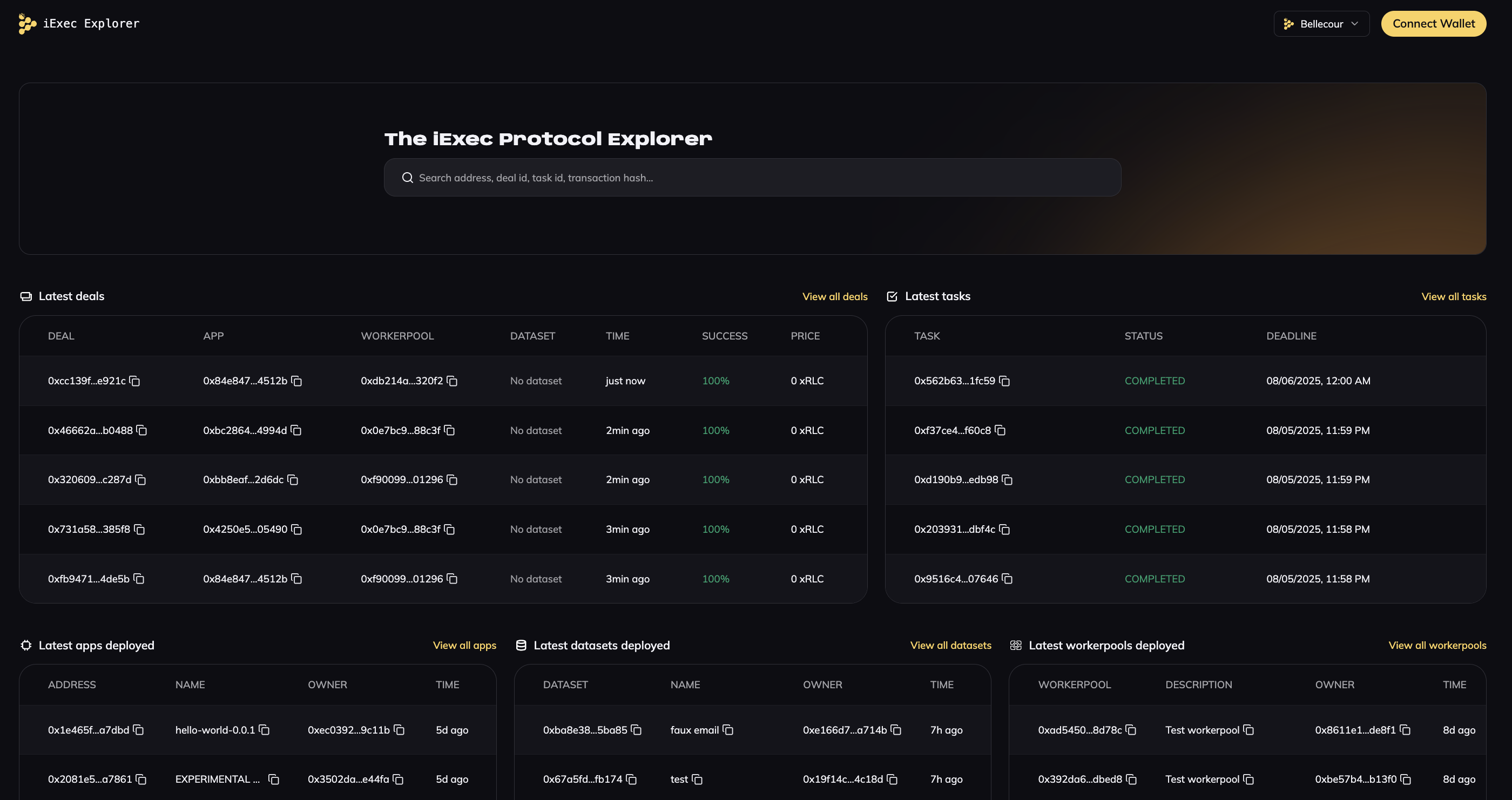 iExec Explorer